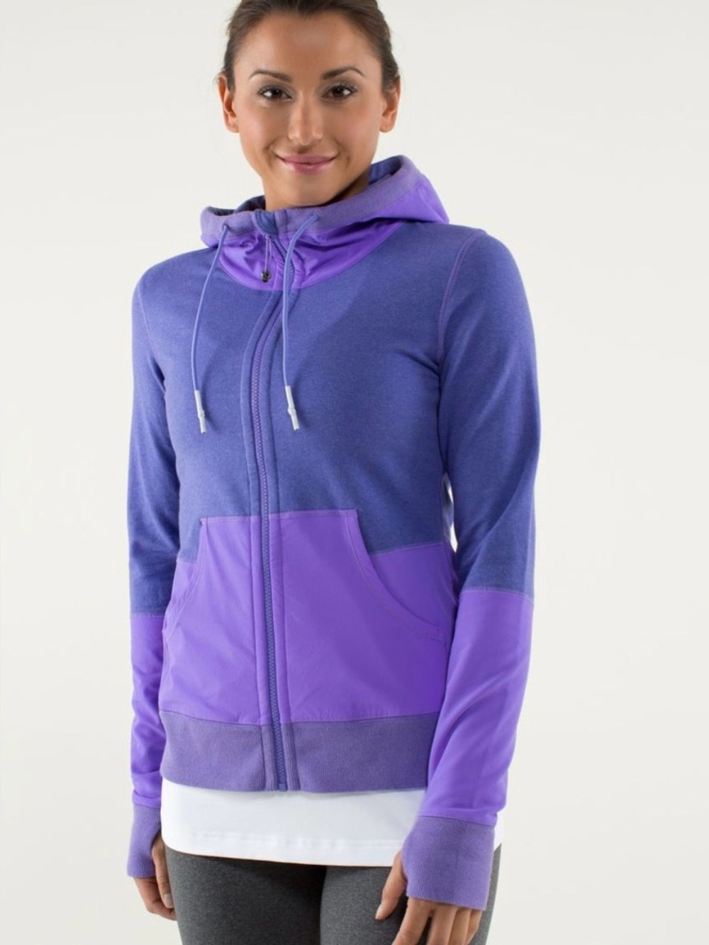 NWT Lululemon Voyage full zip hoodie, power purple, 12